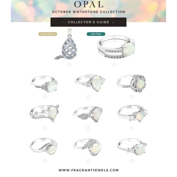 New! Fragrant Jewels October Birthstone Collection Necklace - Picture 7 of 7